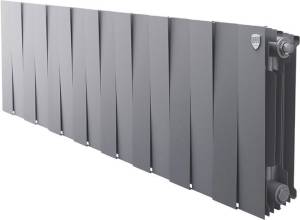 Радиатор биметаллический Royal Thermo Piano Forte 300 silver satin, 16 секций