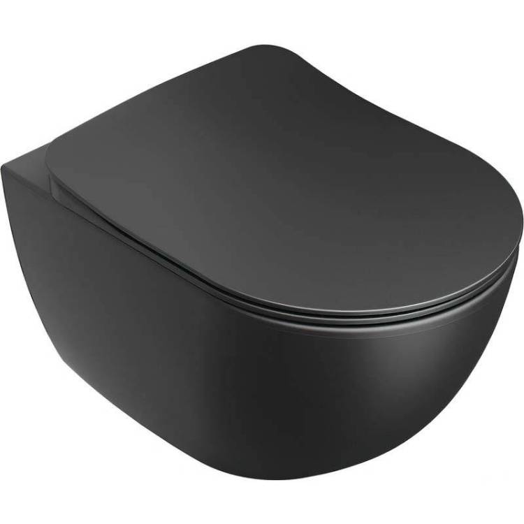 Унитаз подвесной Ravak Uni Chrome X01794 безободковый, черный