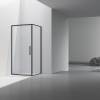Душевой уголок Vincea Slim VSR-4SLP9010CLB профиль черный, стекло прозрачное, 100x90x195