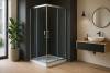 Душевой уголок Royal Bath RB HPD-T-CH профиль хром, стекло прозрачное, 115x115x200 фото 2
