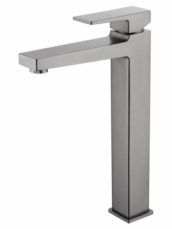 Смеситель для раковины Wonzon & Woghand WW-88019068-BGM высокий, темный графит