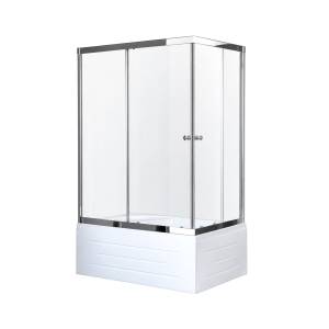 Душевой уголок Royal Bath RB8120BP-T-CH-L с поддоном