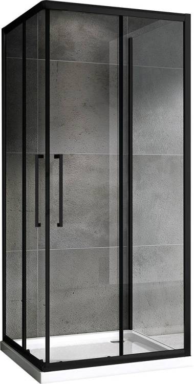 Душевой уголок Abber Schwarzer Diamant AG02080BH-S80B Черный
