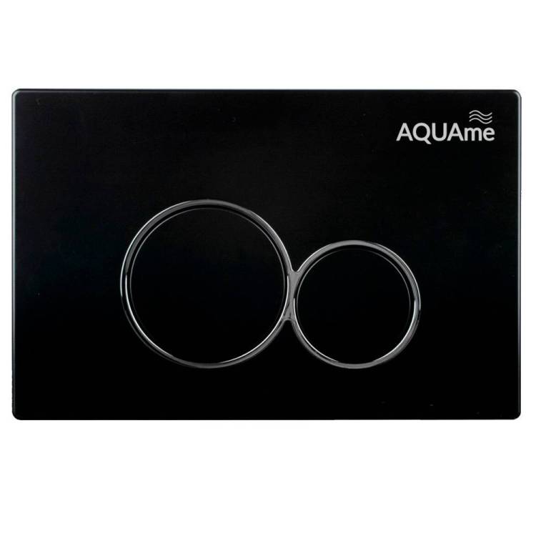 Кнопка смыва AQUAme AQM4101B черный