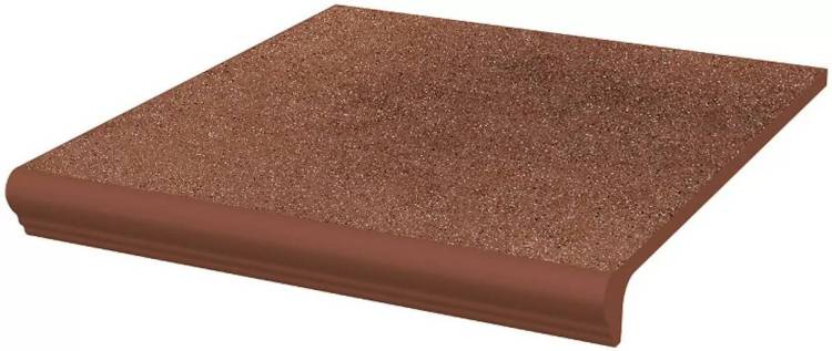 Ступень Paradyz Taurus Brown простая с носиком структурированная 30x33
