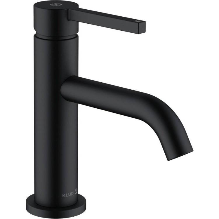 Смеситель для раковины Kludi Nova Fonte 202663915 Pura с донным клапаном, черный матовый