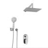 Душевой комплект Wasserkraft A14131 с верхней душевой насадкой, хром, встраиваемый, с лейкой