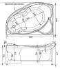 Акриловая ванна Aquanet Jamaica 00205486 160x100 L с каркасом фото 18