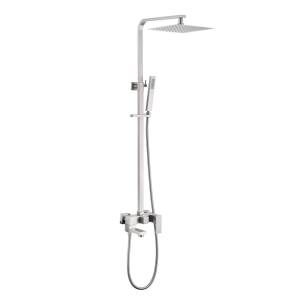 Душевая стойка Abber Daheim AF8216SPL с изливом, сатин