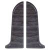 Заглушки LinePlast Граб Темный L039 58 мм 2 шт (пара)