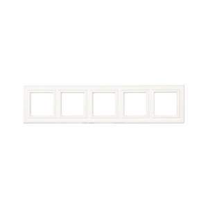 Рамка 5-постовая Jung ECO Profi Deco EPD485WW Белый