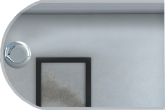 Зеркало Cezares 45030 c LED-подсветкой anti-fog 120х80