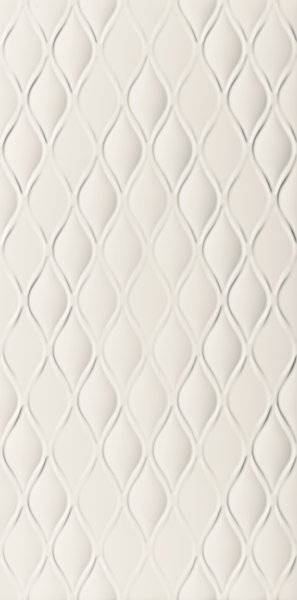 Керамическая плитка MARCA CORONA 4D Drop White Matt Rett 40x80