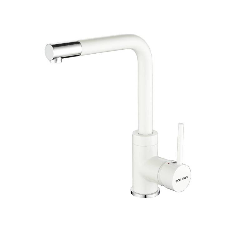 Смеситель для кухни Paulmark Honner Ho212018-WH белый матовый