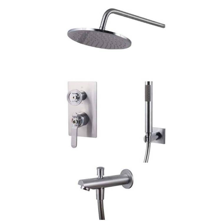 Душевой комплект Bronze de Luxe 1760's Loft 6630CC хром матовый