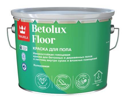 Краска для пола Tikkurila Betolux Floor глянцевая база С 9 л