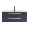 Тумба под раковину Cezares ECO-CER-N-1200-2C-SO-GR-P Grafito, 120x45.7x50