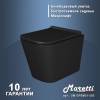 Унитаз подвесной Maretti Umbria UM10PBM51-560 безободковый, сиденье микролифт, черный фото 4