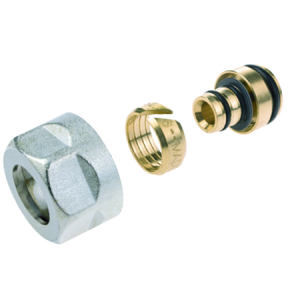 Резьбозажимное соединение Elsen для труб, НГ ЕК, 3/4", 16.2x2.6, латунь