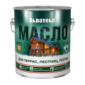 Масло для террас Акватекс матовое тик 2.5 л
