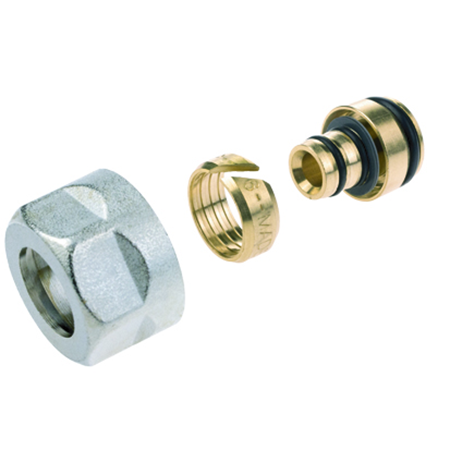 Резьбозажимное соединение Elsen для труб, НГ ЕК, 3/4", 16.2x2.6, латунь