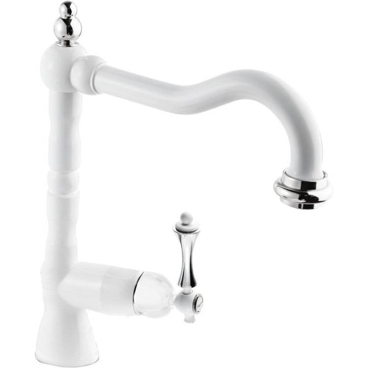 Смеситель для раковины Cezares MARGOT-LSM2-BIO белый матовый