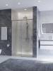 Душевая дверь в нишу Cezares PLANE-BF-1-110-C-IN профиль сатин, стекло прозрачное, 110x195 фото 2