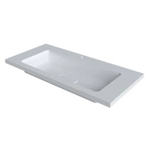 Раковина Uperwood Modul 2911020341 белая глянцевая, 100x45