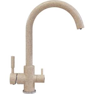 Смеситель для кухни Polygran Элара Дуо 627697 песочный