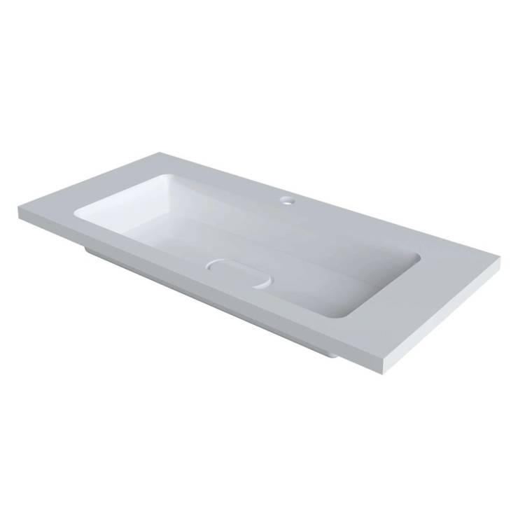 Раковина Uperwood Modul 2911020341 белая глянцевая, 100x45