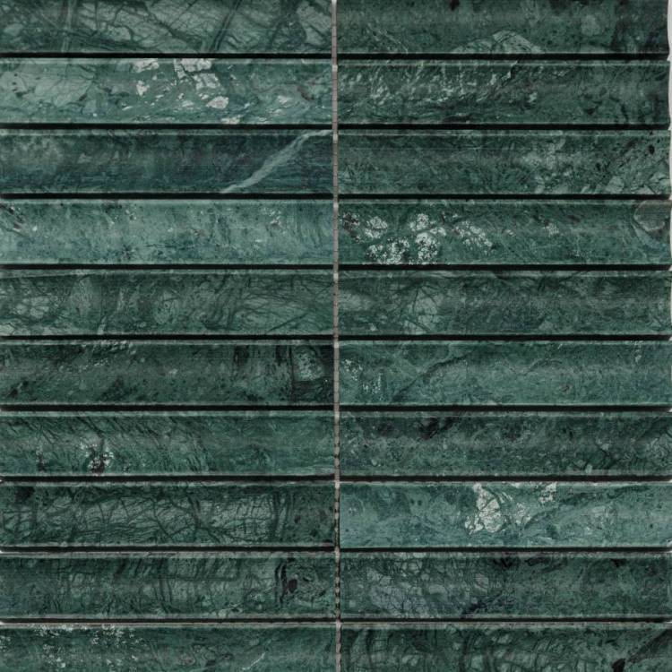 Мозаика Pixel Mosaic Венеция PIX344 Spider Green Concave (3x15.1) 30.5x31.8