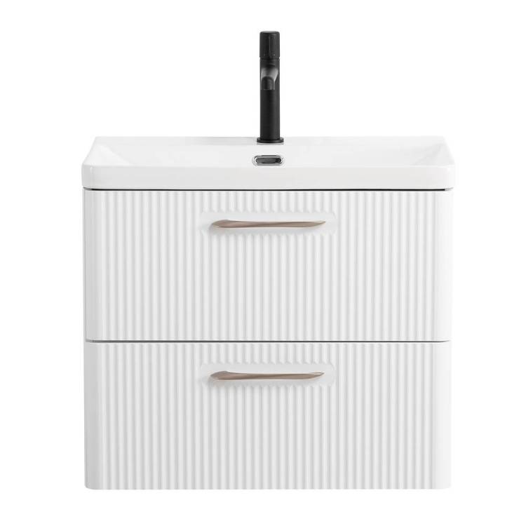Тумба под раковину BelBagno DUE-500-2C-SO-BL-P Bianco Lucido, 50.6x50x42.3
