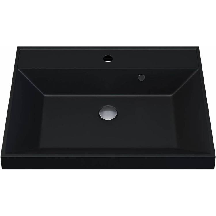 Раковина Uperwood Classic Quartz 291030002 черная матовая, уголь, 60x45