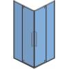 Душевой уголок AQUAme AQM7102-2-8 800x800x1950мм, стекло 6мм, цвет профиля матовый черный фото 3