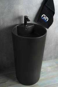 Раковина Gid Autonomo Nb135bg 81109 черный графит, 45x45x85
