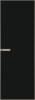 Межкомнатная дверь Profil Doors 1 AGN цвет профиля Никель матовый, стекло безопасное 4 мм монохром черный 600x2000