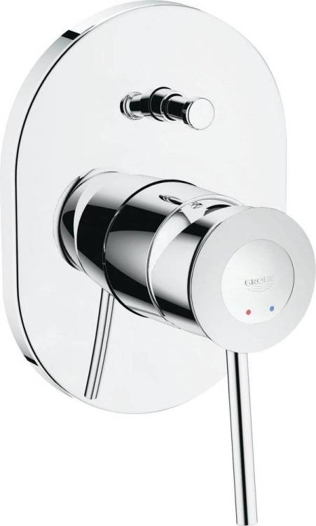Смеситель для ванны с душем Grohe BauClassic 29047000 С ВНУТРЕННЕЙ ЧАСТЬЮ