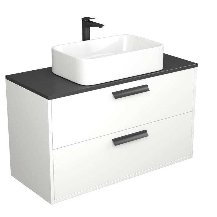 Тумба с раковиной Veneciana Orta 100 510013 белый глянец