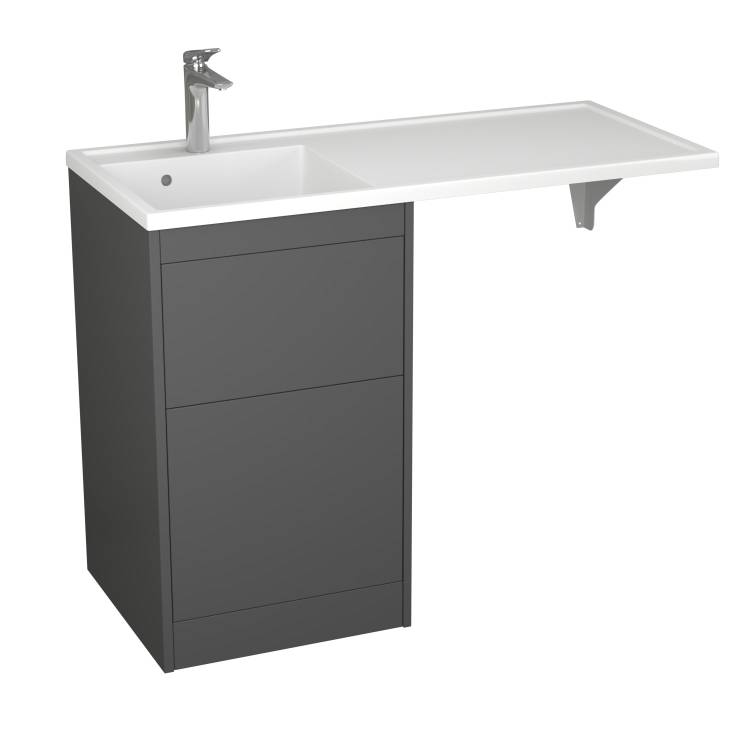 Тумба с раковиной Veneciana Torre 45 54513 графит матовый