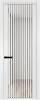 Межкомнатная дверь Profil Doors 3 AGP цвет профиля Вайт, стекло безопасное 6 мм ромб серебро 800x2000