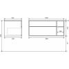 Тумба с раковиной Uperwood Lotus Premium 39340207463 подвесная, белая, 100 см фото 11