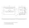 Тумба под раковину Cezares ECO-CER-N-800-2C-SO-BO Bianco Opaco, 80x45.7x50 фото 2