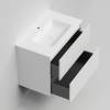Тумба с раковиной La Fenice Terra Twin Bianco NFNC-01-TER-B-80-2-3-80 белая матовая, 80 см фото 2