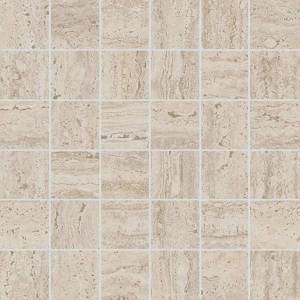 Мозаика Kerama Marazzi Про Травертин KMD2MSA008GR мозаичный бежевый светлый матовый обрезной 30x30
