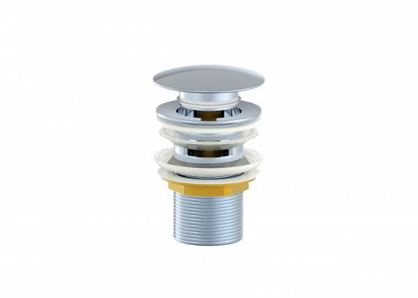 Донный клапан для раковины Wonzon & Woghand WW-88SS01-CR с переливом, хром