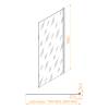 Душевая перегородка RGW Z-03 06220308-31 профиль хром, стекло тонированное, 80x195 фото 2
