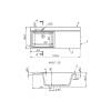 Раковина Maretti Umbria UM13SM36-844 над стиральной машиной, белая, 110x48 фото 5