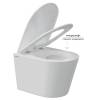 Унитаз подвесной Berges Wasserhaus Vita 082255 безободковый, сиденье микролифт, белый фото 2