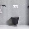 Унитаз подвесной Cerutti Spa ADIGE Aria MB CT9246 матовый черный фото 4