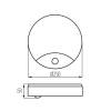 Светильник настенный с датчиком Kanlux SANSO LED 15W-NW-SE 26520 фото 2